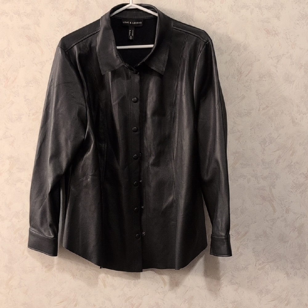 Love & Legend Black Faux Leather Jacket